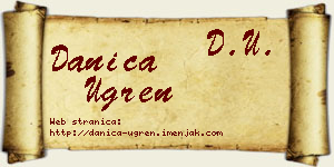 Danica Ugren vizit kartica